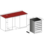Caviss CLEN246TBE4 | Cave de Vinho 45 garrafas | Compressor | Duas zonas de temperatura | 59,5 x 57 x 82 cm (LxPxA) | G (ex classe A) - Image 5