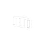 Vinobox 20 Design Inox | Cave de Vinho 20 garrafas | Mono temperatura | Porta com fechadura | 29,5 x 57,5 x 80 cm (LxPxA) | F - Image 6