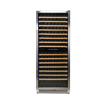 Vinobox 300 Design 2T Inox | Cave de Vinho 300 garrafas | Duas zonas de temperatura | Porta com fechadura | 75 x 68 x 187 cm (LxPxA) | G