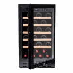 Vinobox 40 GC 1T Preta | Cave de Vinho 34 garrafas | Montemperatura | Porta com fechadura | 45 x 59,5 x 80 cm (LxPxA) | G - Image 7