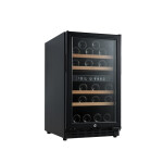 Vinobox 40 GC 2T Preta | Cave de Vinho 32 garrafas | Duas zonas de temperatura | Porta com fechadura | 45 x 59,5 x 80 cm (LxPxA) | G