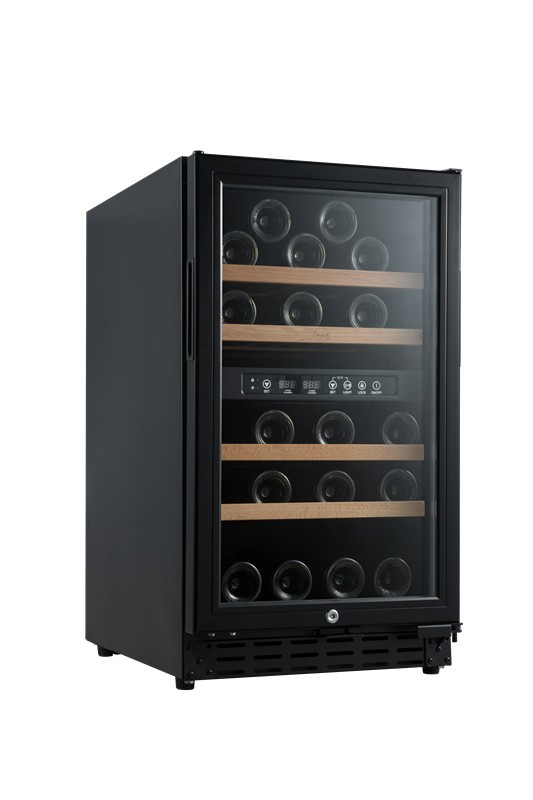 V 40 GC 2T - 02 Vinobox 40 GC 2T Preta | Cave de Vinho 32 garrafas | Duas zonas de temperatura | Porta com fechadura | 45 x 59,5 x 80 cm (LxPxA) | G - Image 1