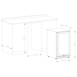 Vinobox 40 GC 1T Inox | Cave de Vinho 34 garrafas | Montemperatura | Porta com fechadura | 45 x 59,5 x 80 cm (LxPxA) | G - Image 8