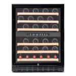 Vinobox 50 GC 2T Preto | Cave de Vinho 46 garrafas | Duas zonas de temperatura | Porta com fechadura | 59,5 x 59,5 x 80 cm (LxPxA) | G