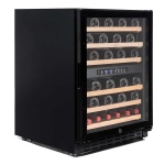 Vinobox 50 GC 2T Preto | Cave de Vinho 46 garrafas | Duas zonas de temperatura | Porta com fechadura | 59,5 x 59,5 x 80 cm (LxPxA) | G - Image 3
