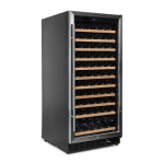 Vinobox 110 GC 1T Inox | Cave de Vinho 116 garrafas | Mono temperatura | Porta com fechadura | 59,5 x 68 x 136 cm (LxPxA) | G